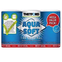 THETFORD Toilettpapir, Aqua soft 6 rl.
